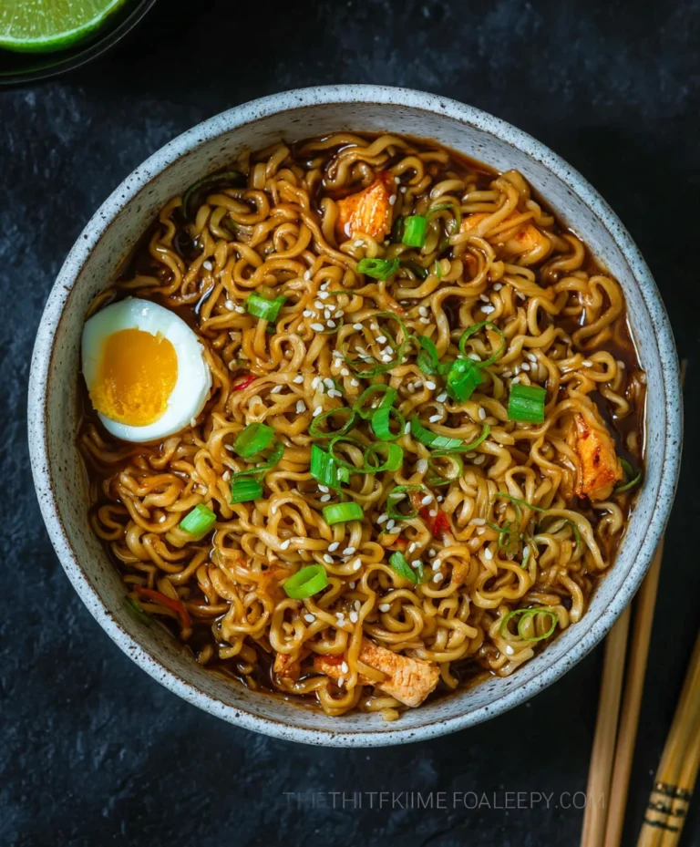 Easy Saucy Beef Ramen Noodles Recipe