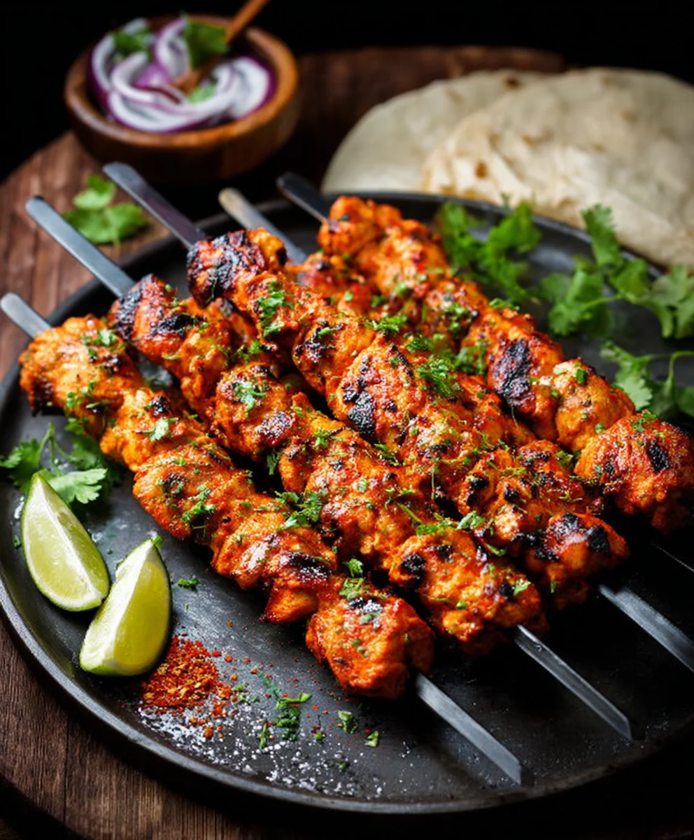 Easy Chicken Tikka Kebabs-Flavorful Grill Recipe