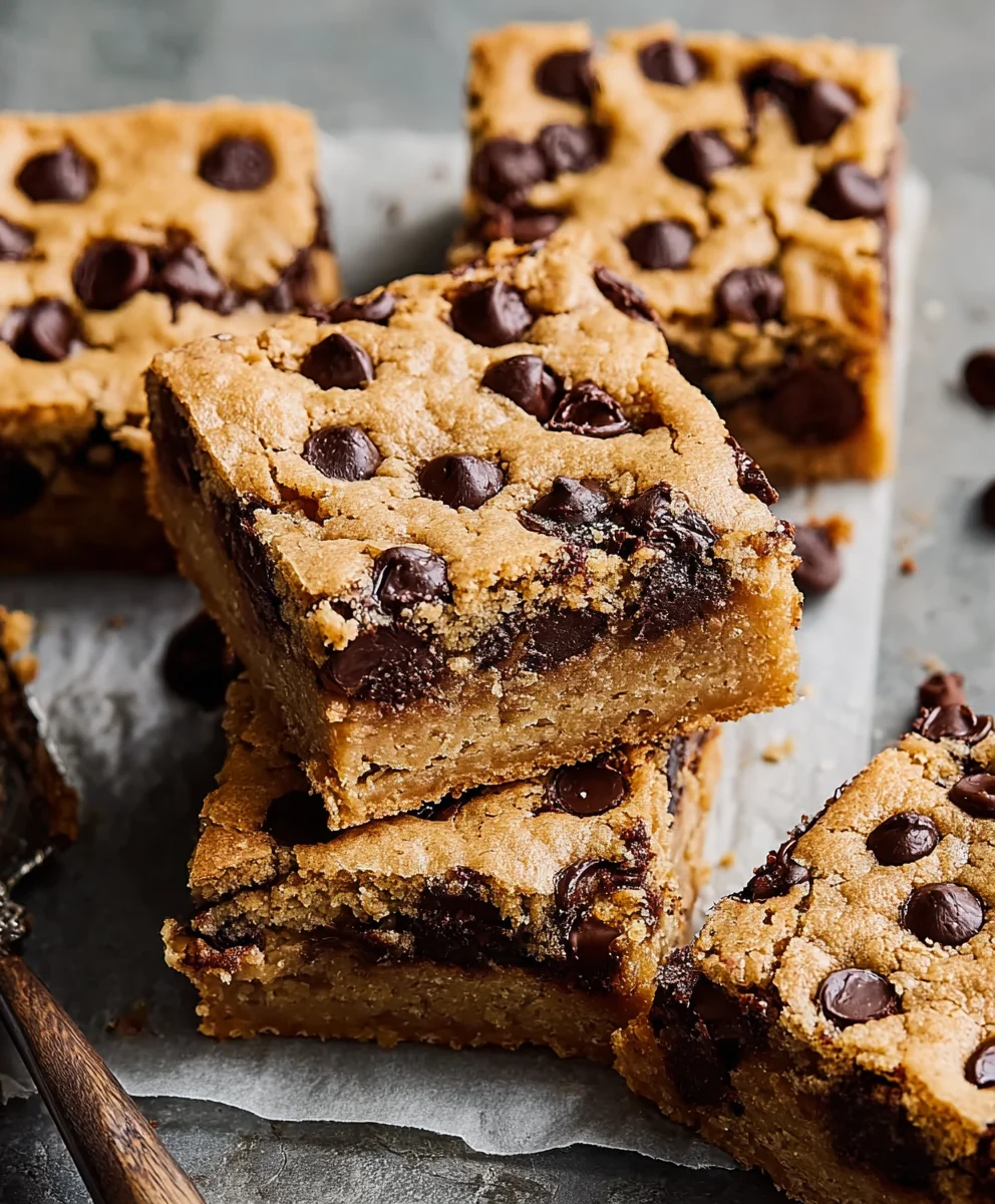 Classic Chocolate Chip Cookie Bars-Best Chewy Recipe