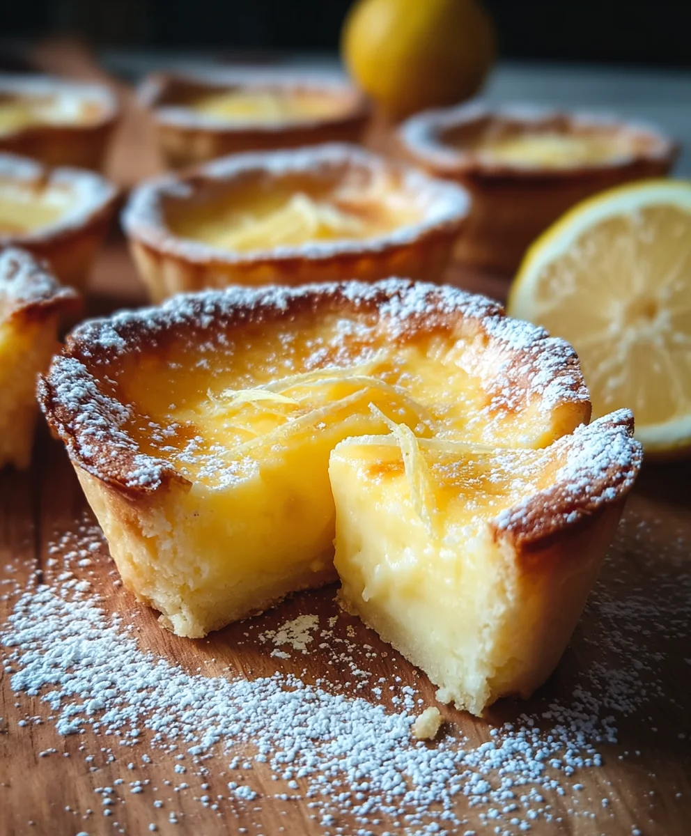 Baby Lemon Impossible Pies - Zesty & Easy Recipe