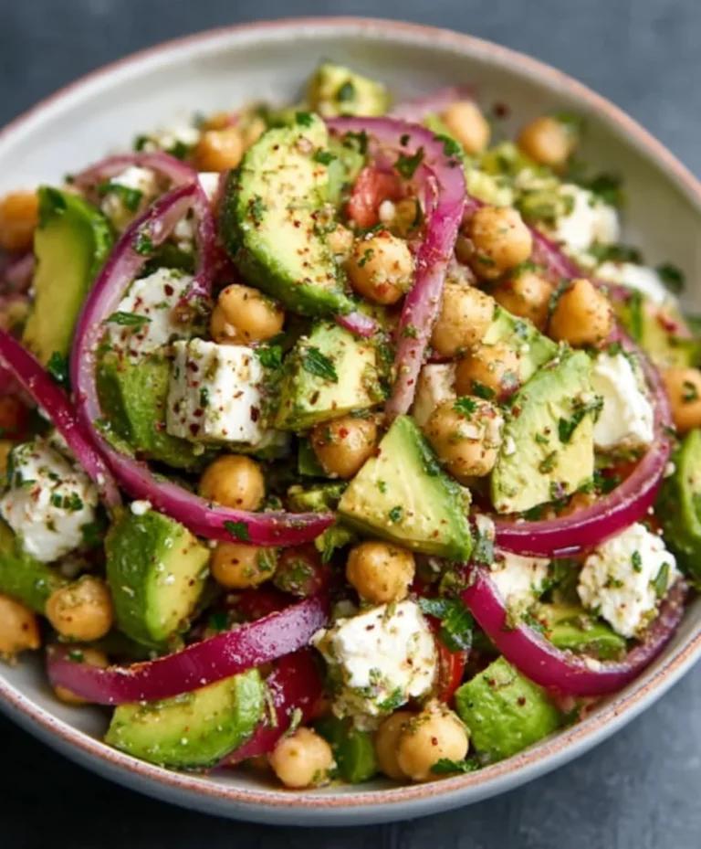 Chickpea Feta Avocado Salad – Easy & Fresh Recipe
