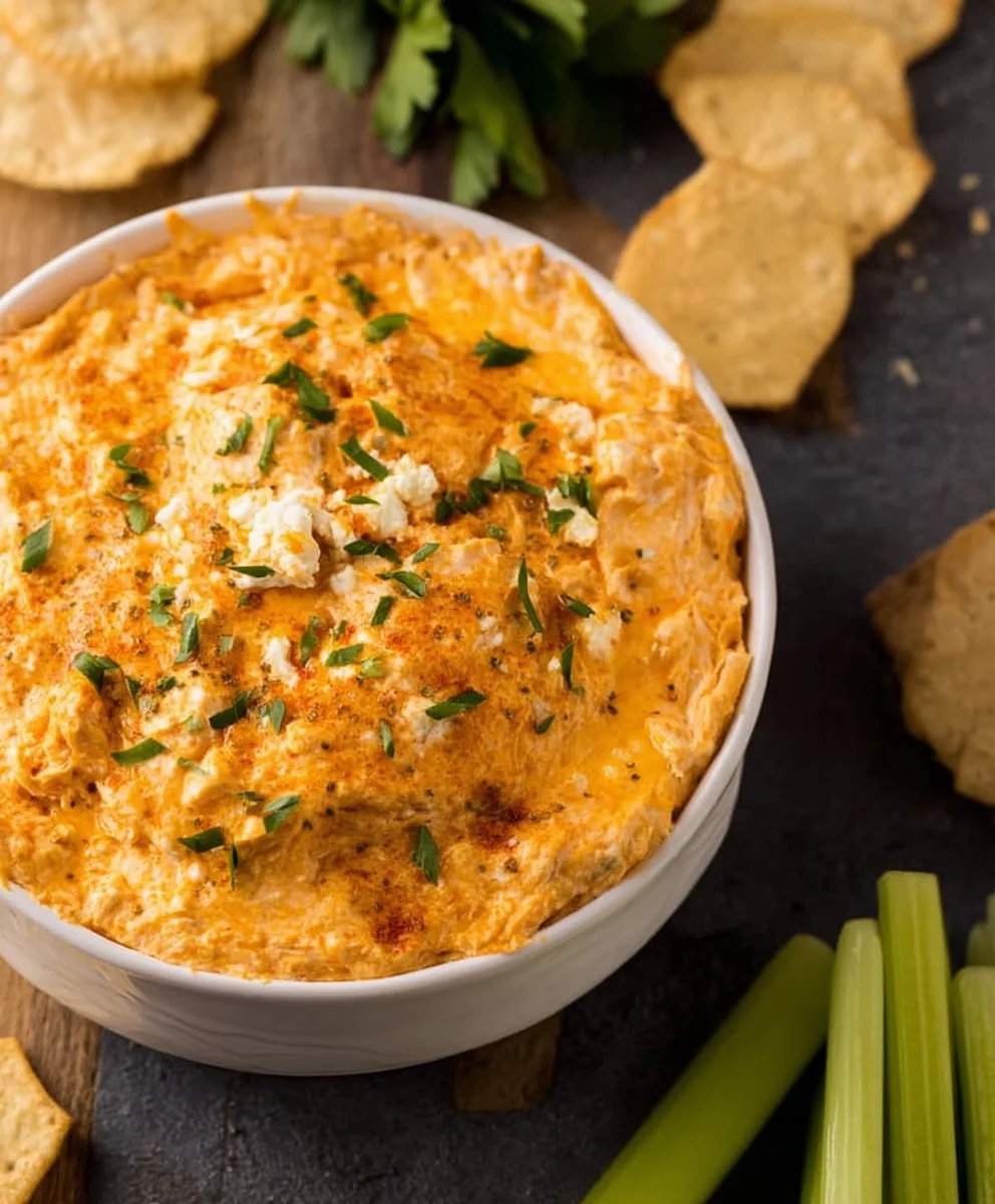 Easy Cheesy Buffalo Chicken Dip Recipe
