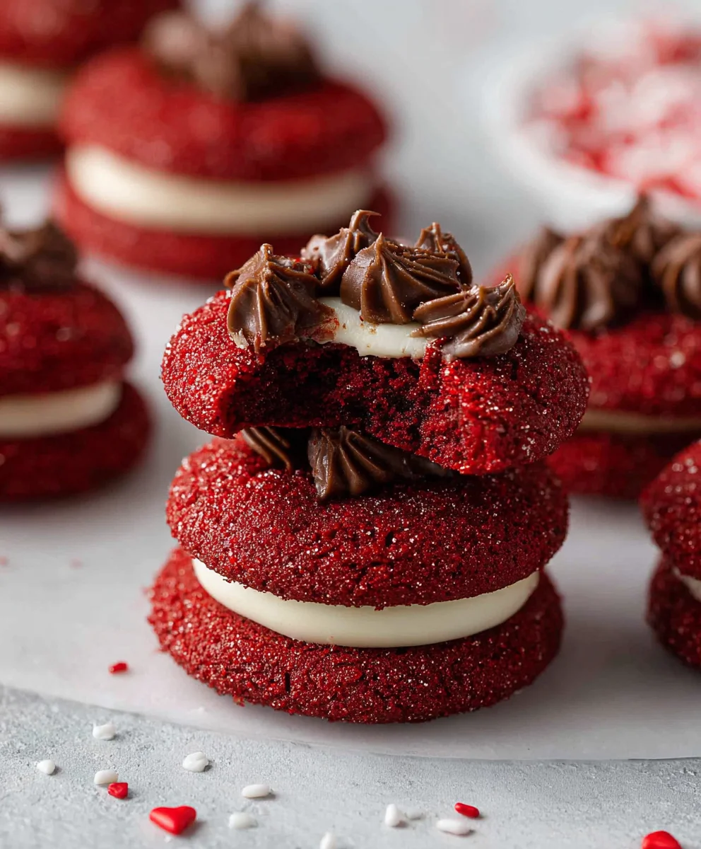 Hershey's Red Velvet Blossoms- Easy Festive Cookies