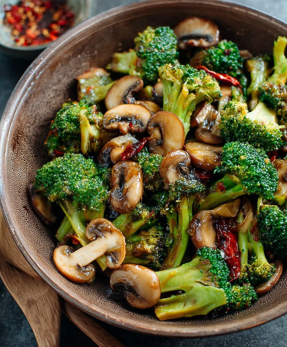 Beef Broccoli Mushroom Stir Fry Quick & Easy Recipe
