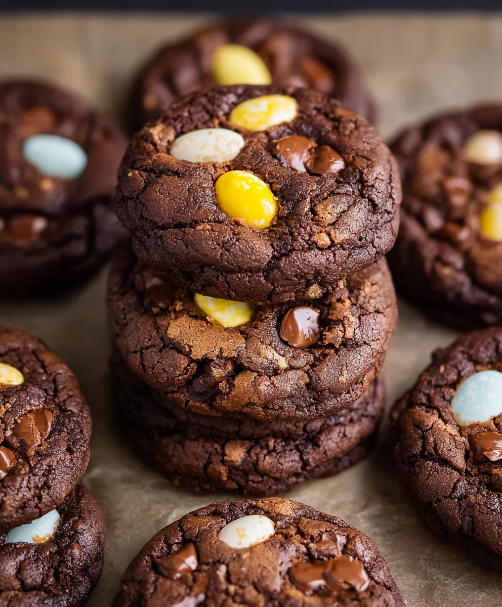Mini Egg Brownie Cookies - Decadent Chocolate Delight