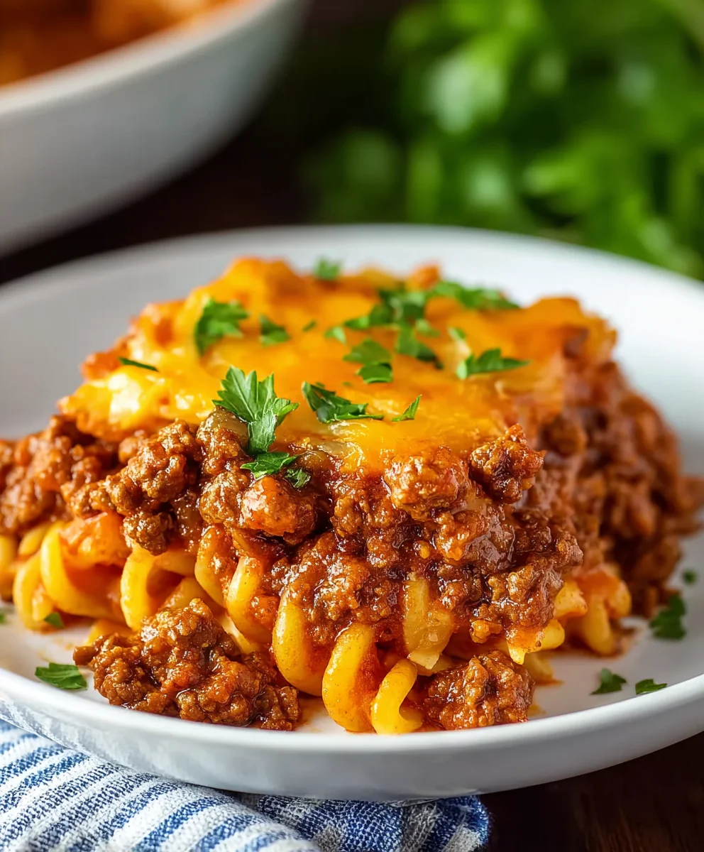Easy Beef Sloppy Joe Casserole Recipe