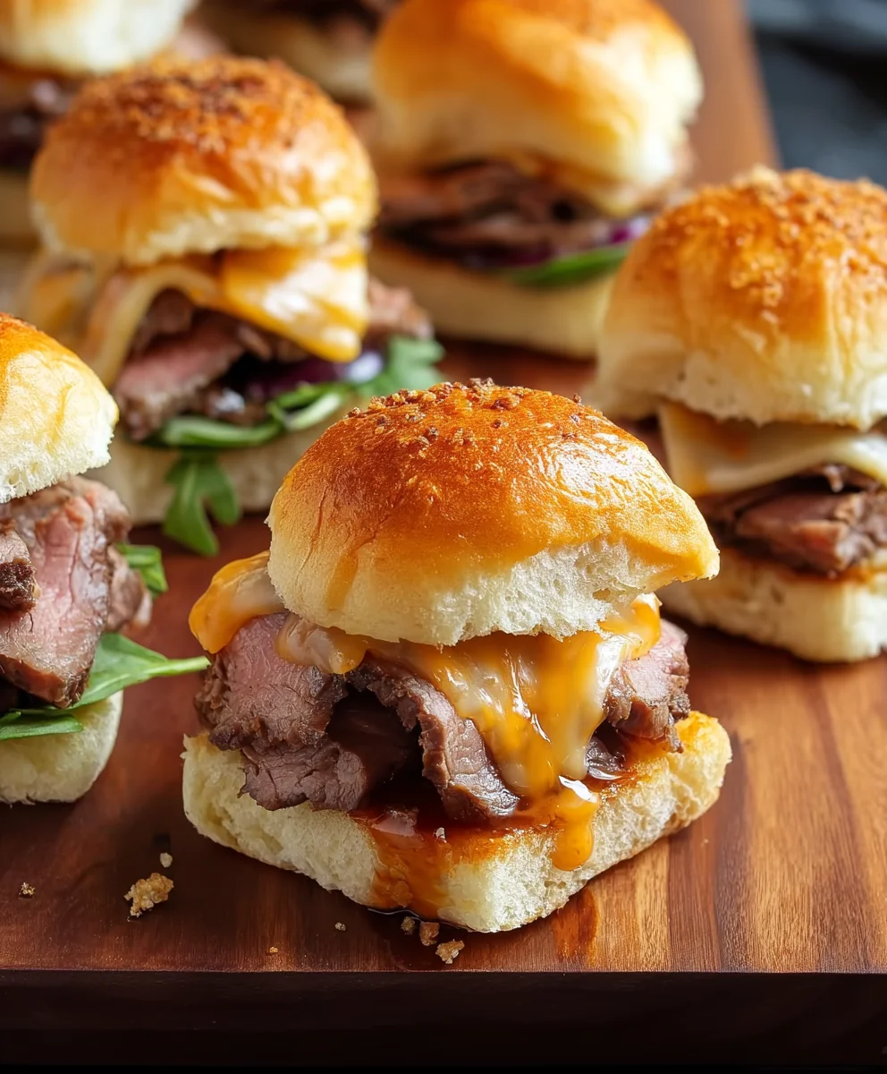 Roast Beef Cheddar Sliders- Easy & Delicious Recipe