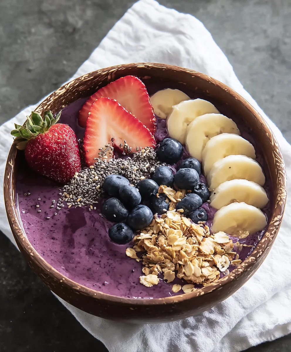 Easy Acai Breakfast Bowl- Refreshing & Healthy Start