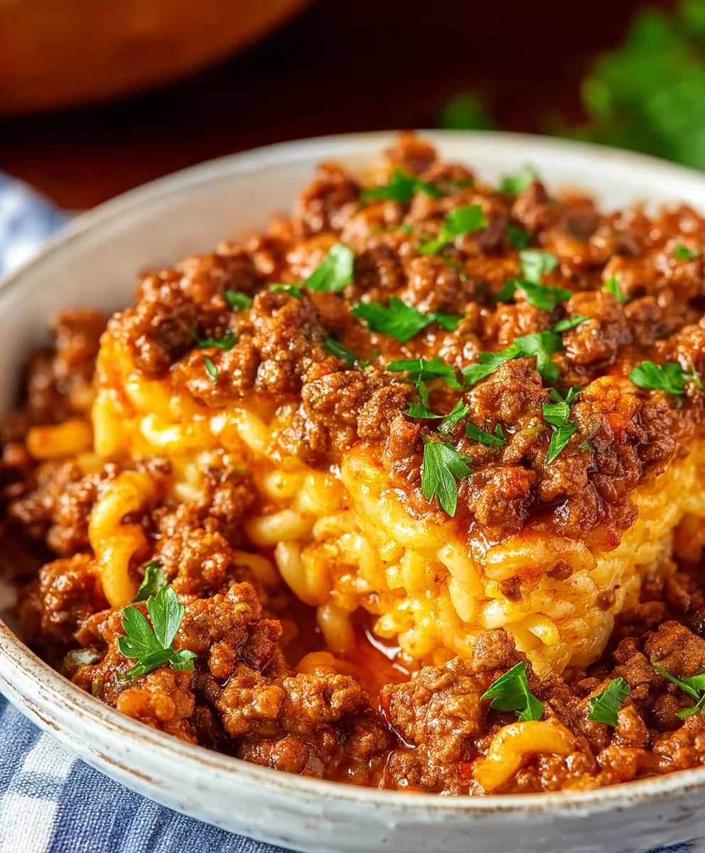 Easy Beef Sloppy Joe Casserole Recipe