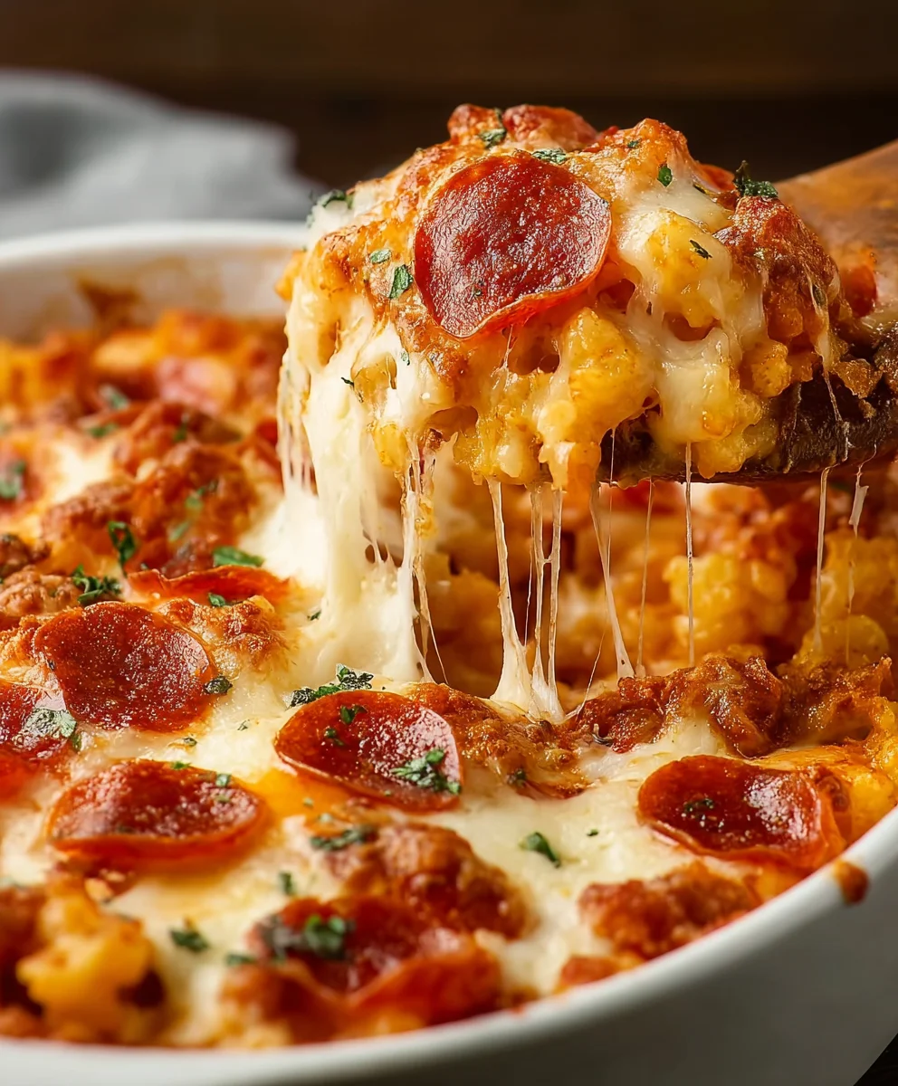 Bubble Up Pizza Casserole- Easy Dinner Idea