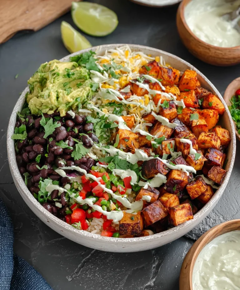 Vegan Burrito Bowls-Sweet Potato & Black Bean GF
