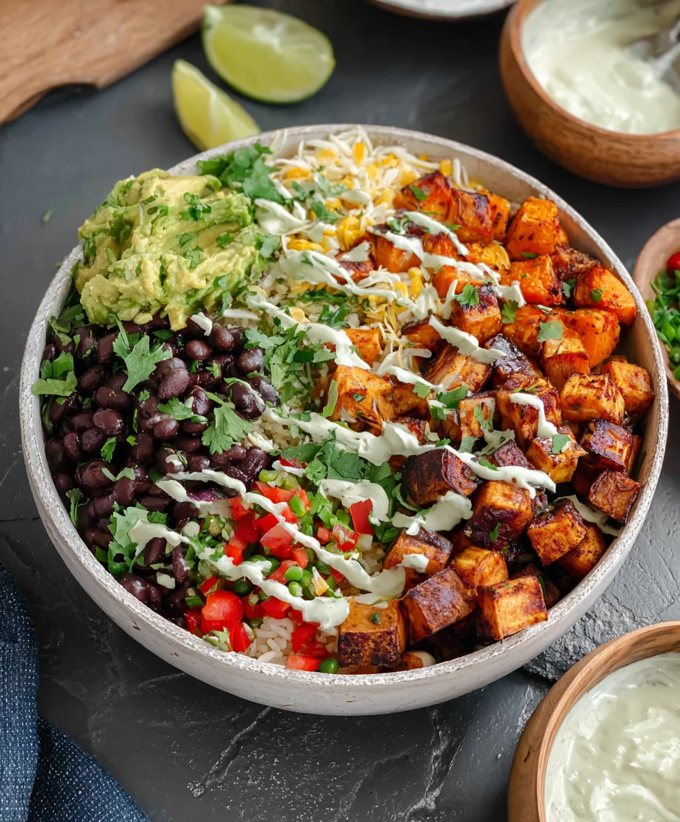 Vegan Burrito Bowls-Sweet Potato & Black Bean GF