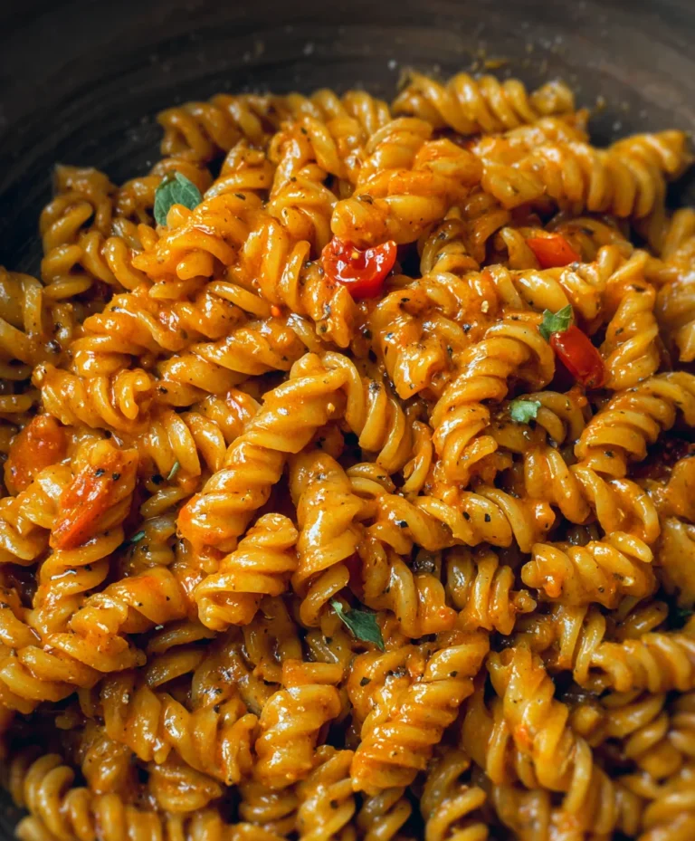 Creamy Vegan Spicy Fusilli Pasta – Easy Dinner