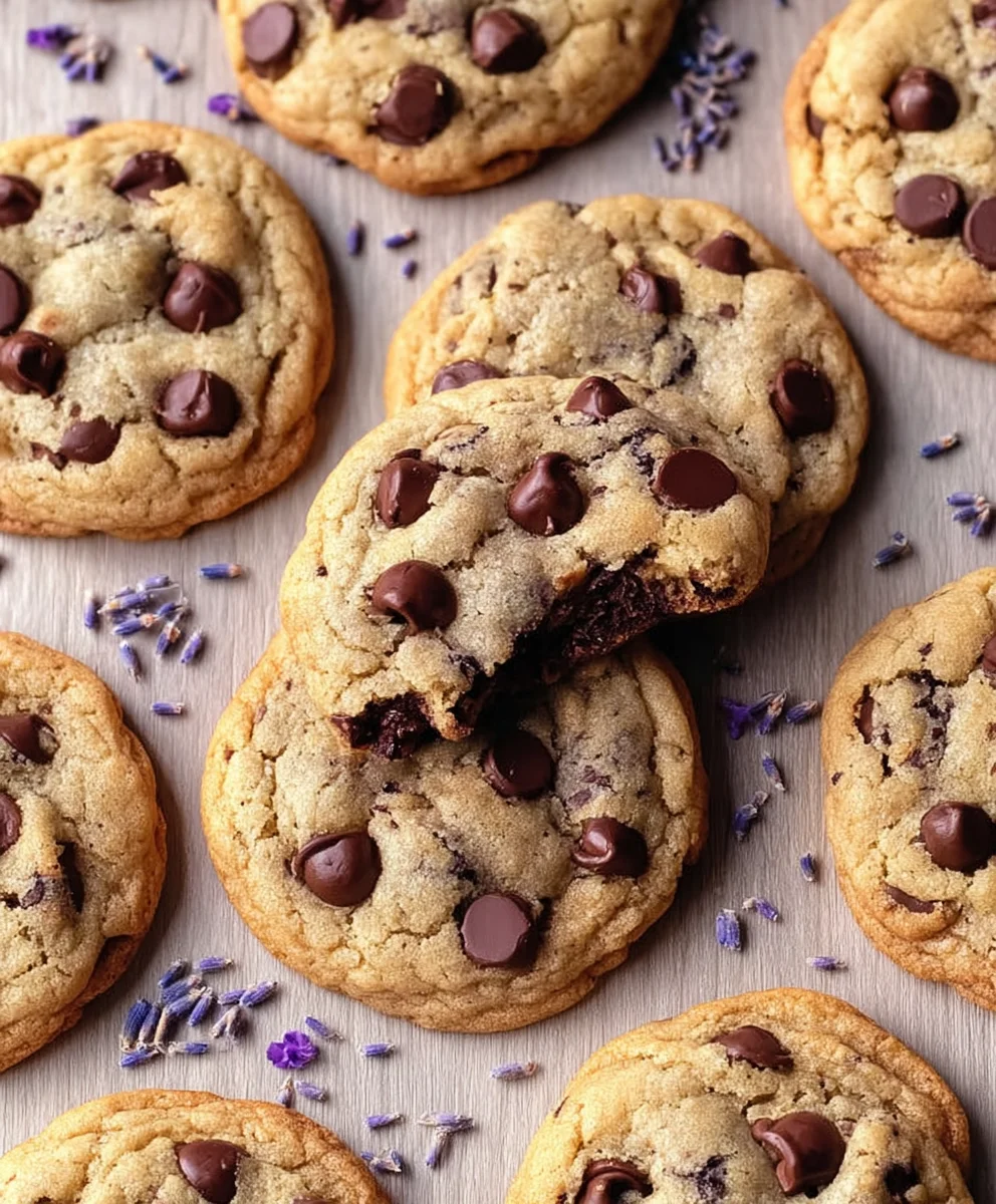 Lavender Chocolate Chip Cookies-Aromatic & Delicious Treat