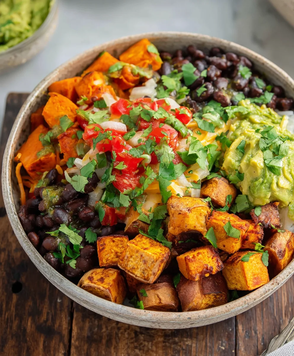 Vegan Burrito Bowls-Sweet Potato & Black Bean GF