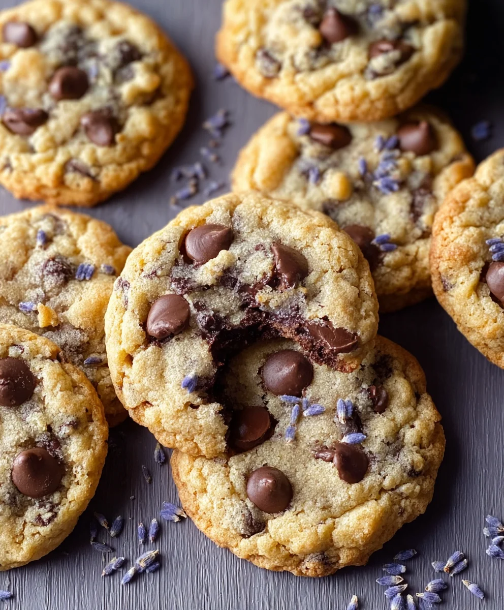 Lavender Chocolate Chip Cookies-Aromatic & Delicious Treat