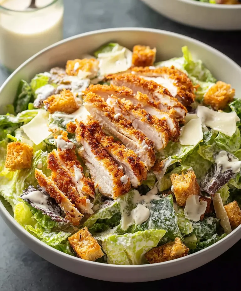 Extra Crispy Chicken Caesar Salad – Ultimate Flavor