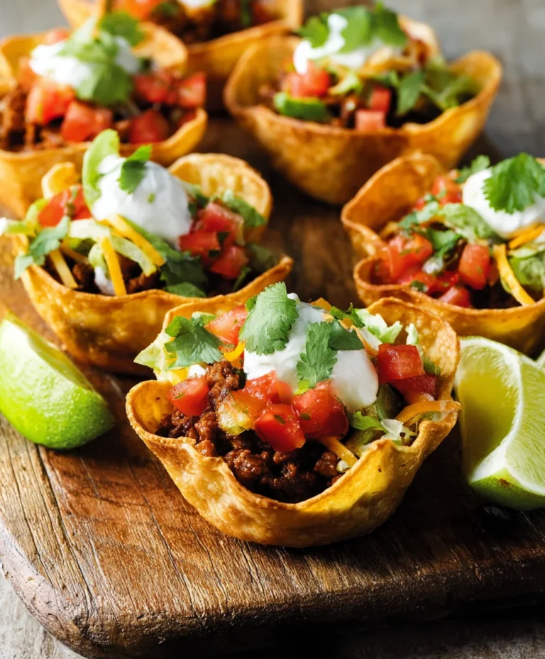 Easy Beef Taco Cups – Quick & Flavorful Recipe