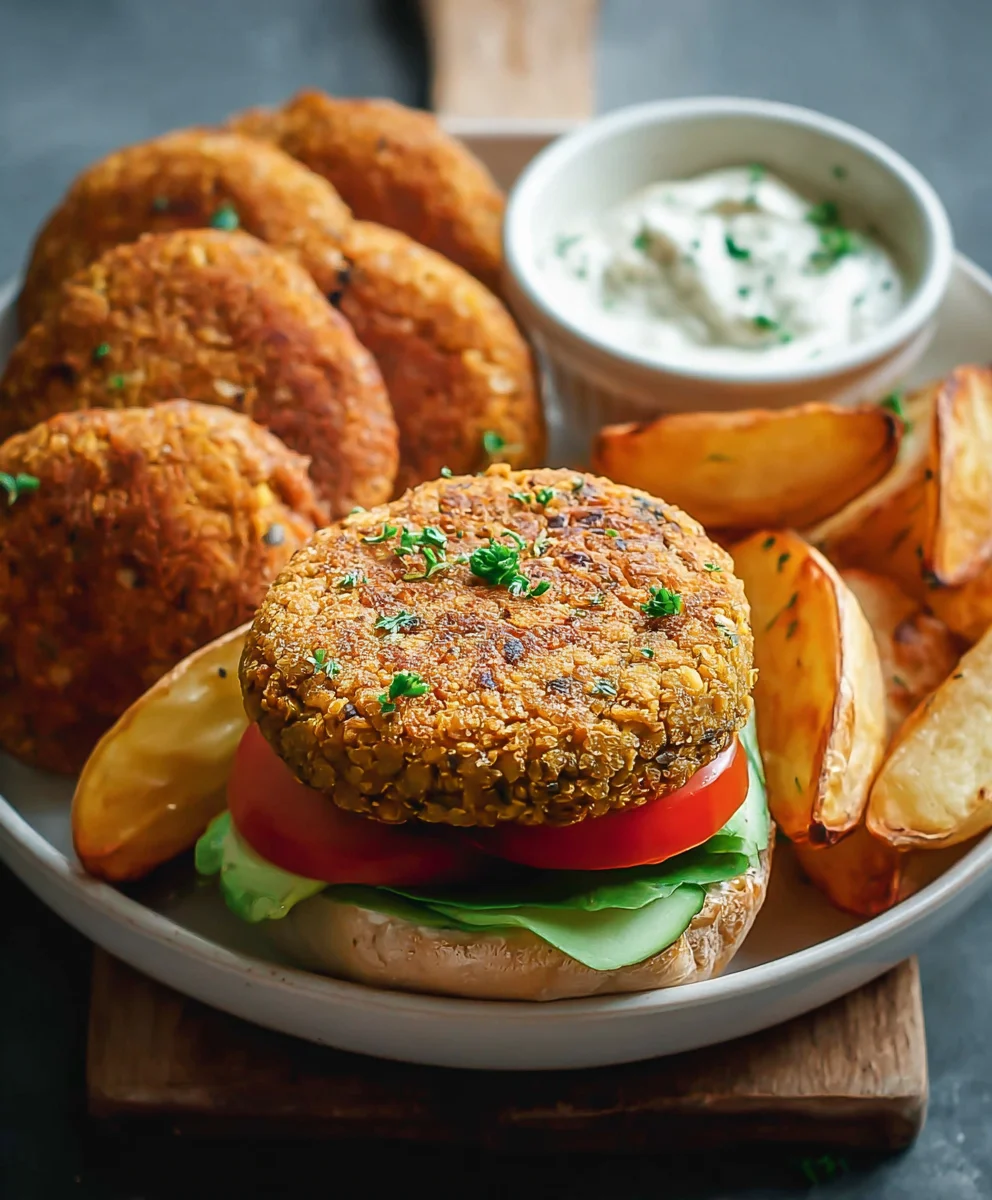 Easy Lentil Burgers- Delicious & Quick Recipe