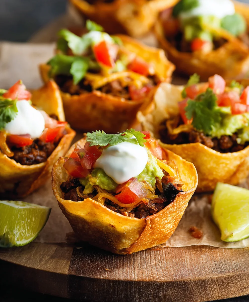 Easy Beef Taco Cups - Quick & Flavorful Recipe