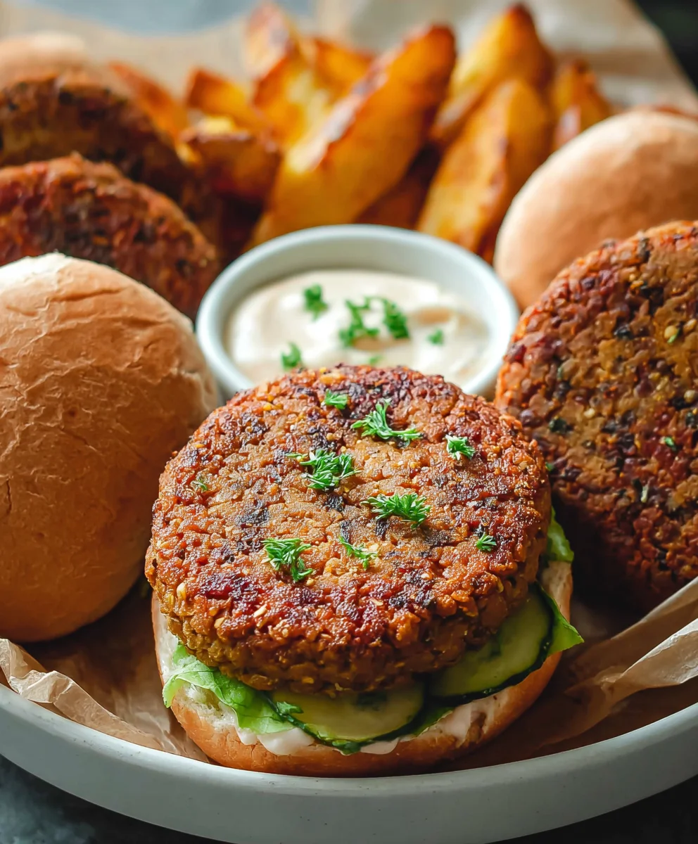 Easy Lentil Burgers- Delicious & Quick Recipe