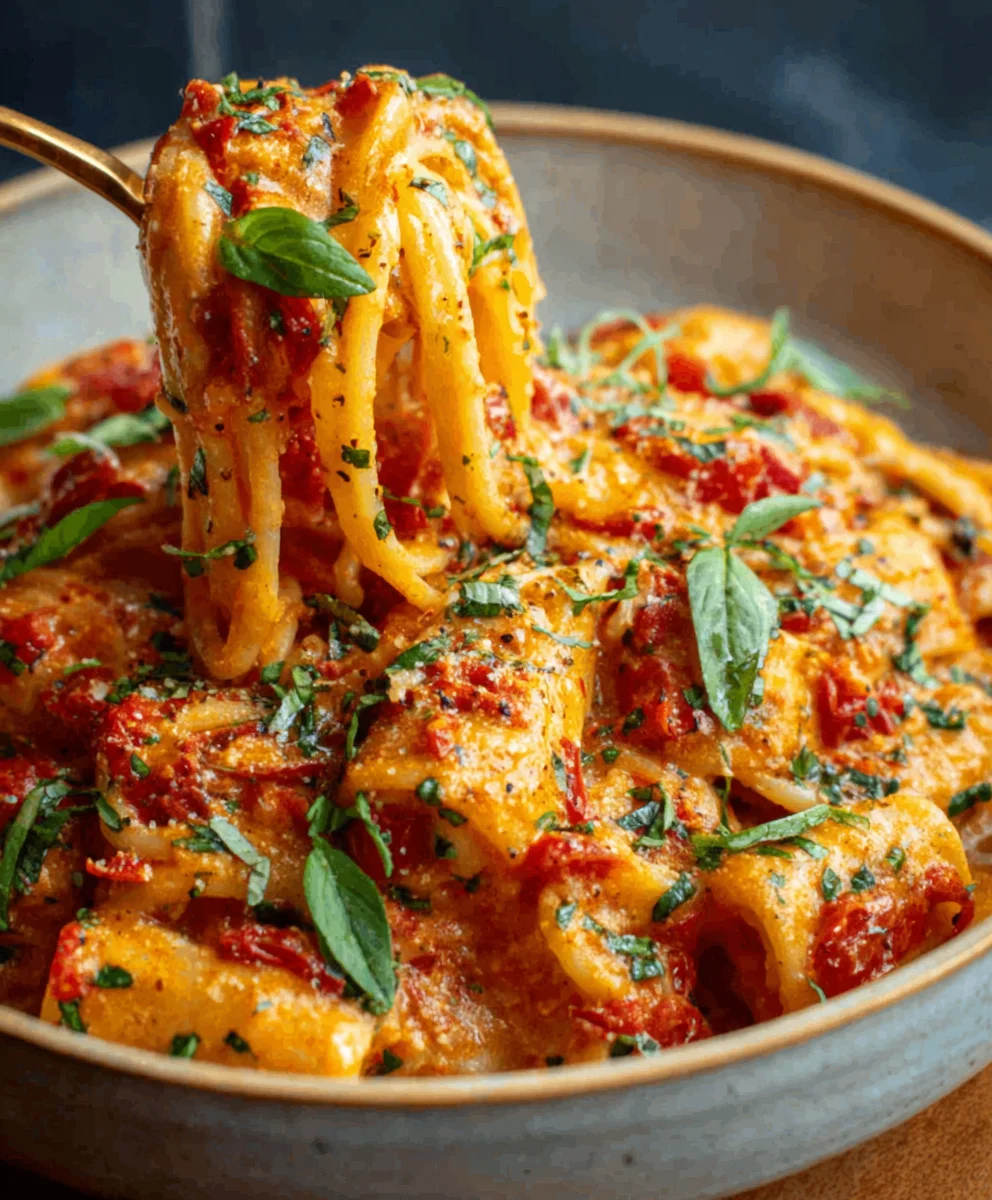 Creamy Tomato Garlic Pasta Recipe- Quick & Easy Comfort