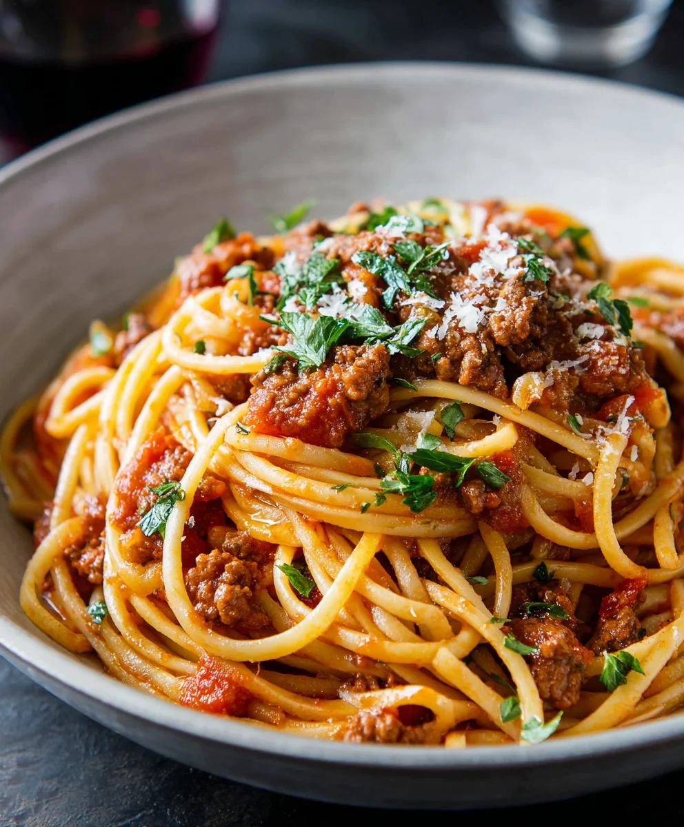 Beef Ragu Pasta - Easy Tomato Beef Pasta Recipe