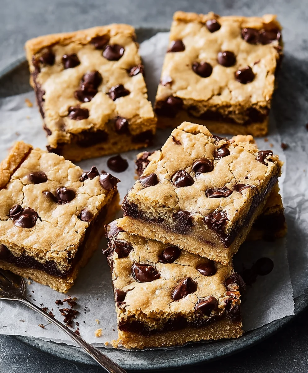 Classic Chocolate Chip Cookie Bars-Best Chewy Recipe