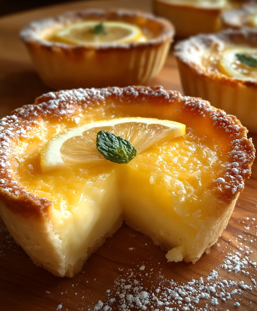 Baby Lemon Impossible Pies - Zesty & Easy Recipe