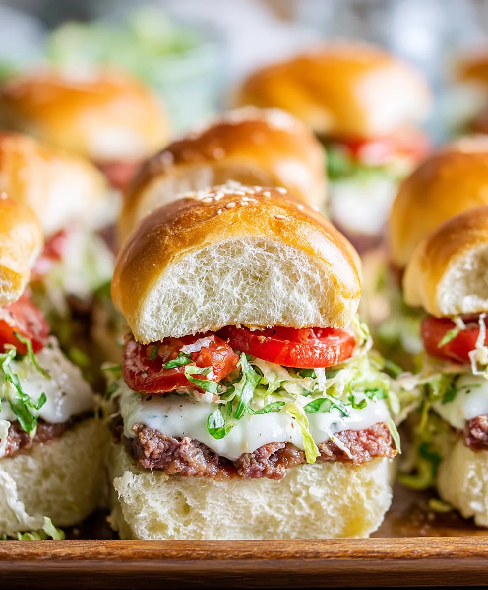 Beef Grinder Sliders- Easy Italian Party Bites