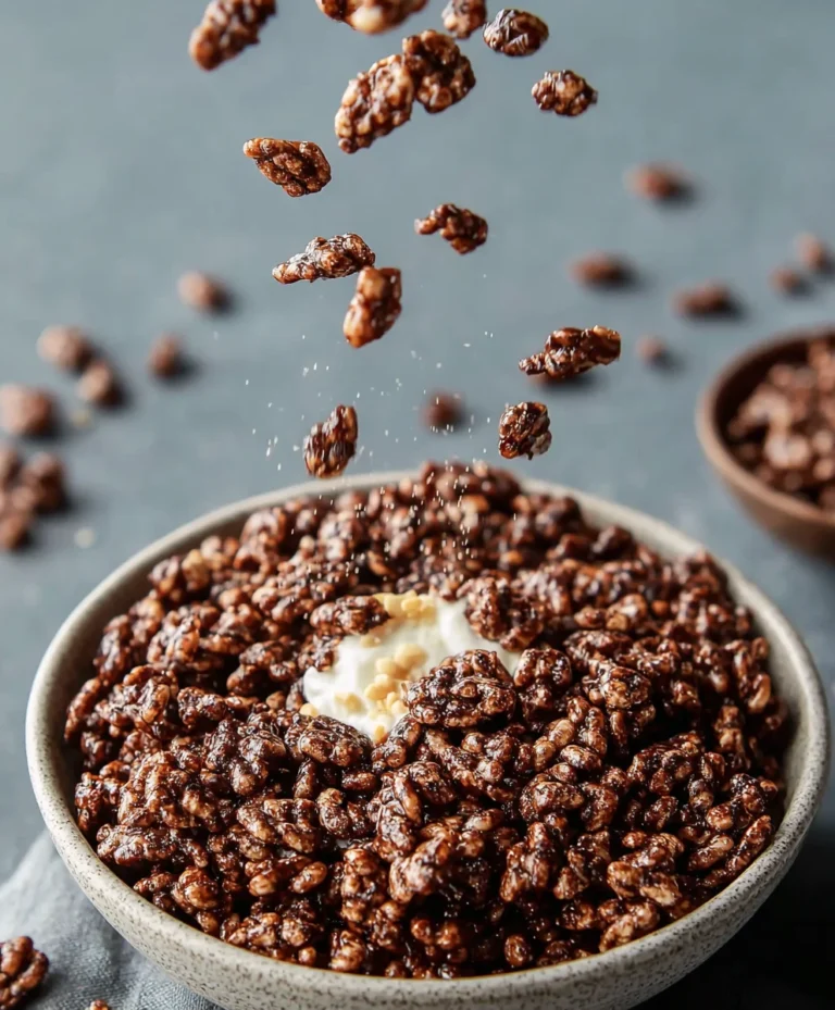 Healthy Crispy Chocolate Puffed Rice Cereal-Easy Recipe
