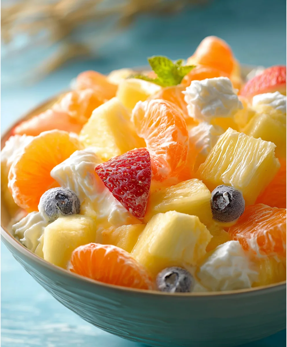 Hawaiian Fruit Salad- Tropical Refreshing Sweet Treat