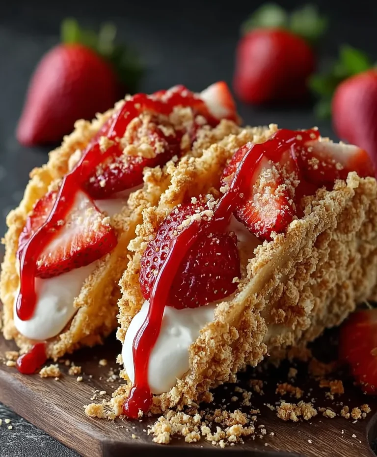Strawberry Crunch Cheesecake Tacos-Sweet Treat