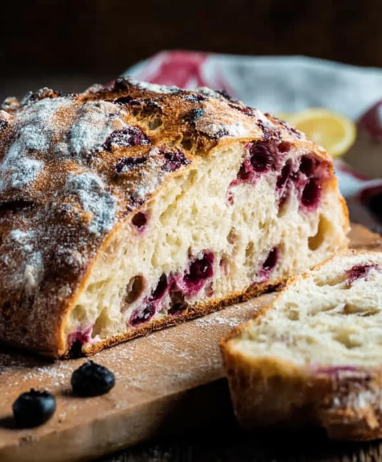 Blueberry Lemon Sourdough Bread Recipe