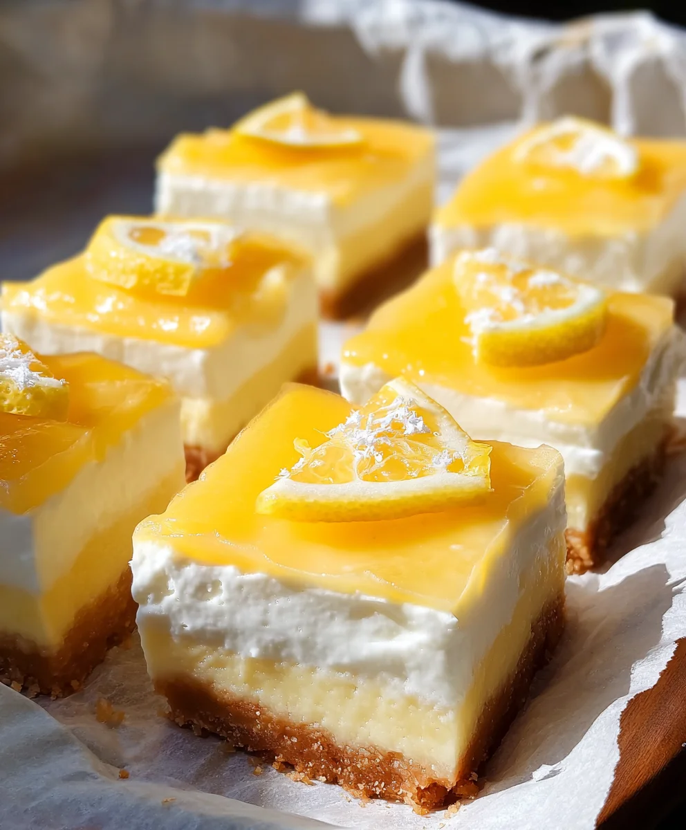 Tangy Citrus Dessert Squares-Bright & Zesty Treat