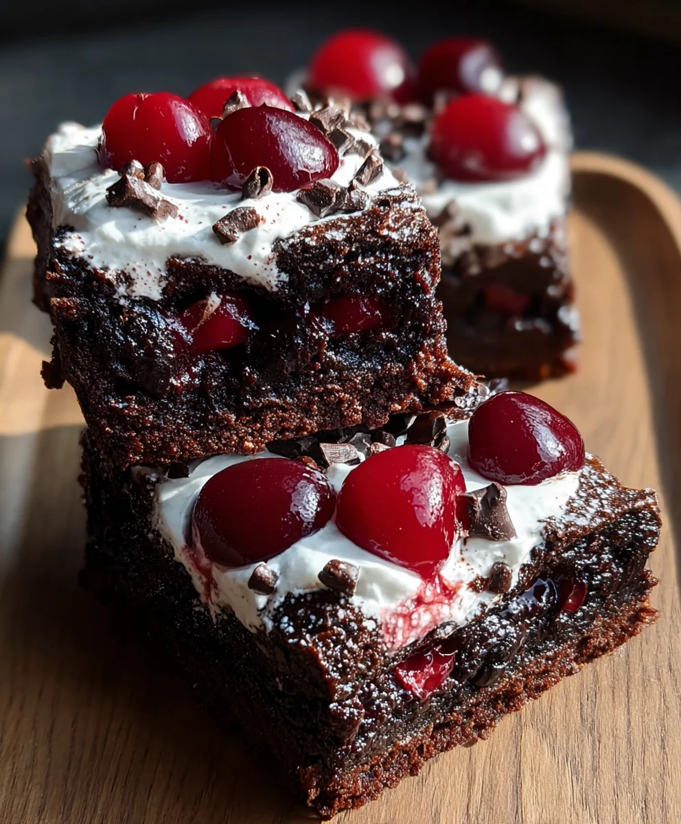 Small-Batch Black Forest Brownies - Decadent Treat