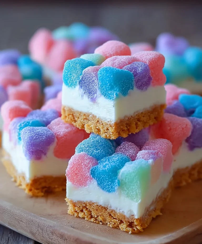 Gummy Cotton Candy Cheesecake Bites – Sweet Treat