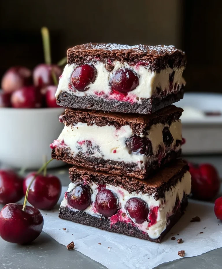 Cherry Brownie Ice Cream Sandwiches-Sweet Treat