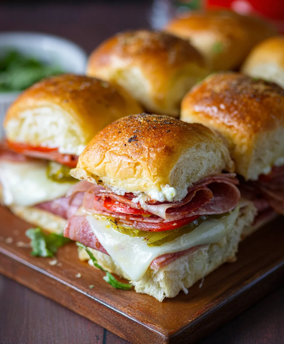 Easy Hot Beef Sub Sliders - Flavorful Bites