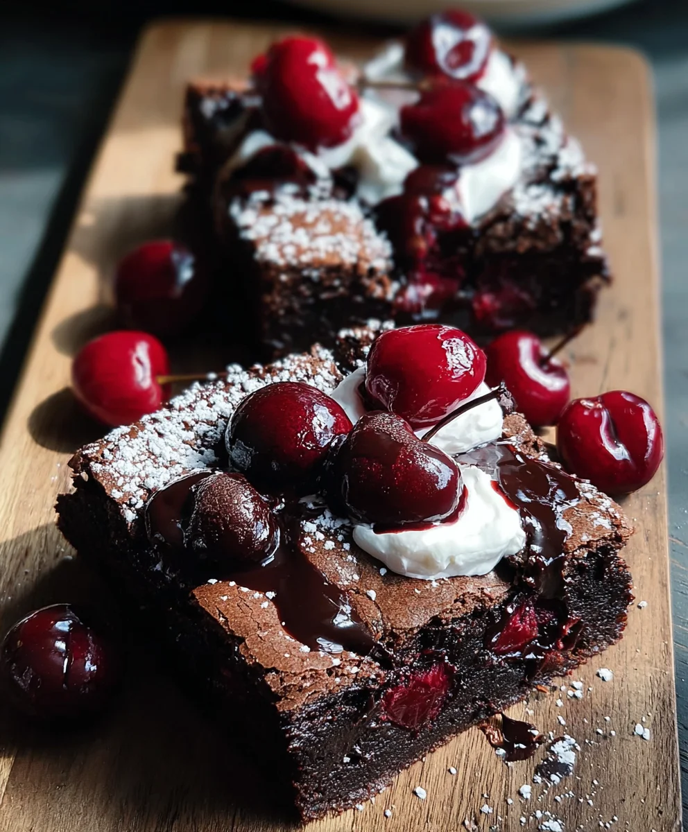 Small-Batch Black Forest Brownies - Decadent Treat