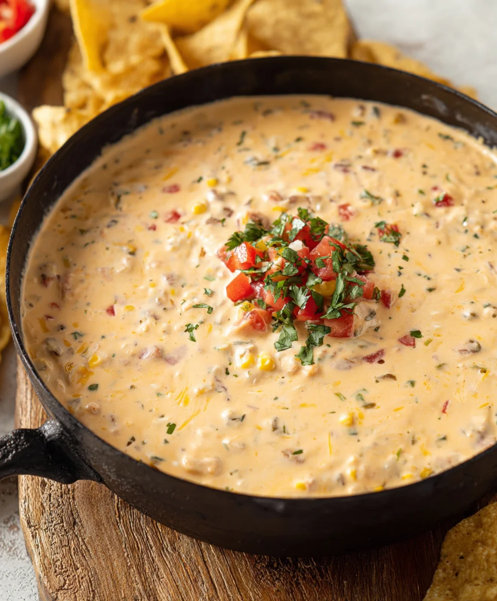 Easy Cowboy Queso Dip-Best Creamy Beef Recipe