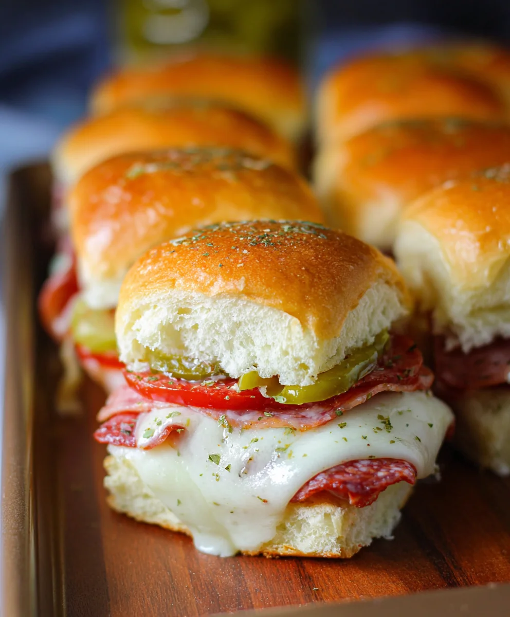 Easy Hot Beef Sub Sliders - Flavorful Bites