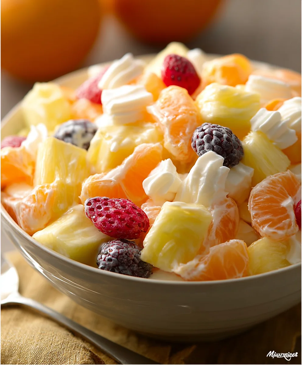 Hawaiian Fruit Salad- Tropical Refreshing Sweet Treat