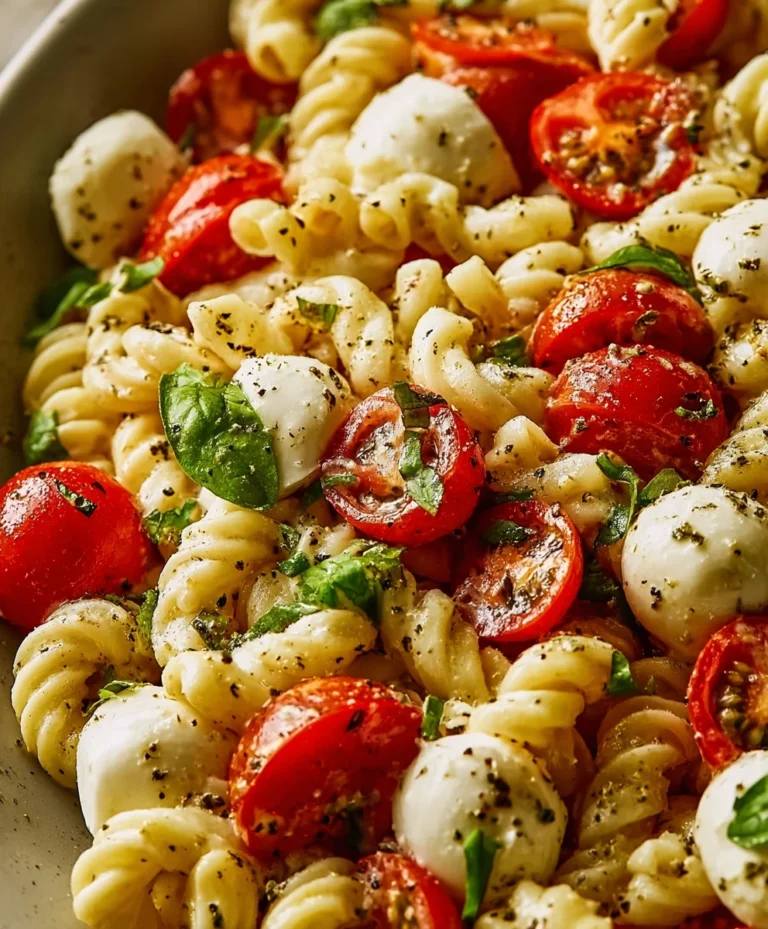 Creamy Caprese Pasta Salad – Easy Summer Side