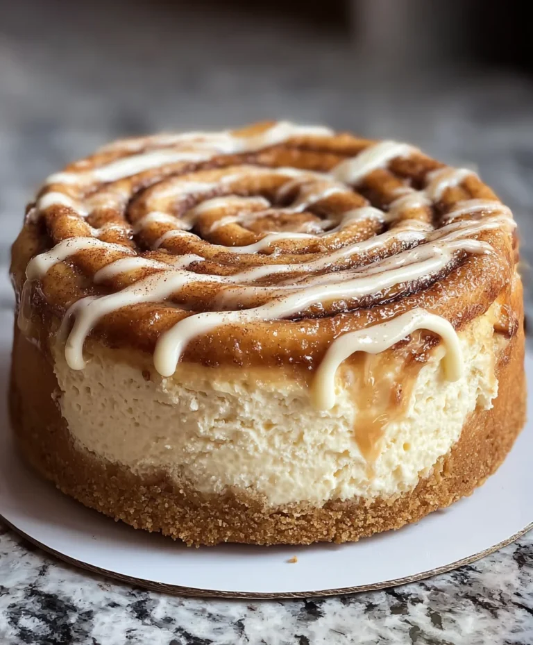 Cinnamon Roll Honeybun Cheesecake-Decadent Dessert