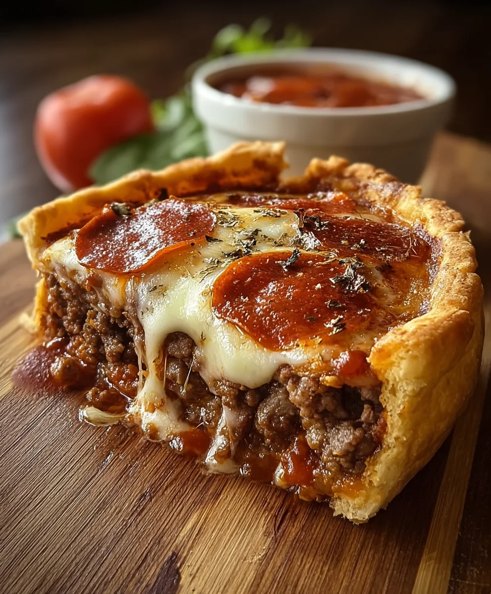 Pizza Burger Pie Recipe- Delicious Beef Twist