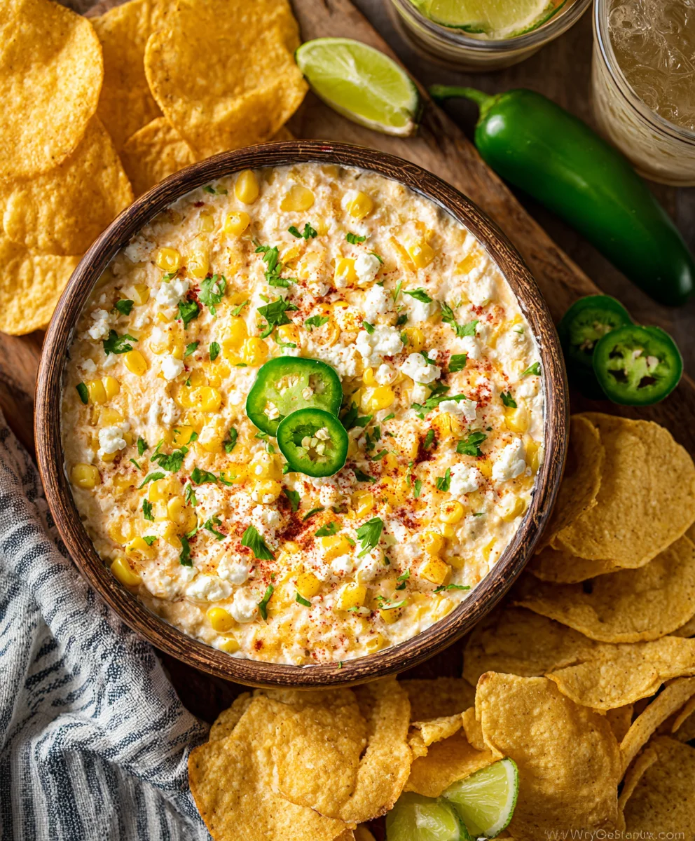 Crockpot Jalapeno Corn Dip - Spicy & Cheesy Crowd Pleaser