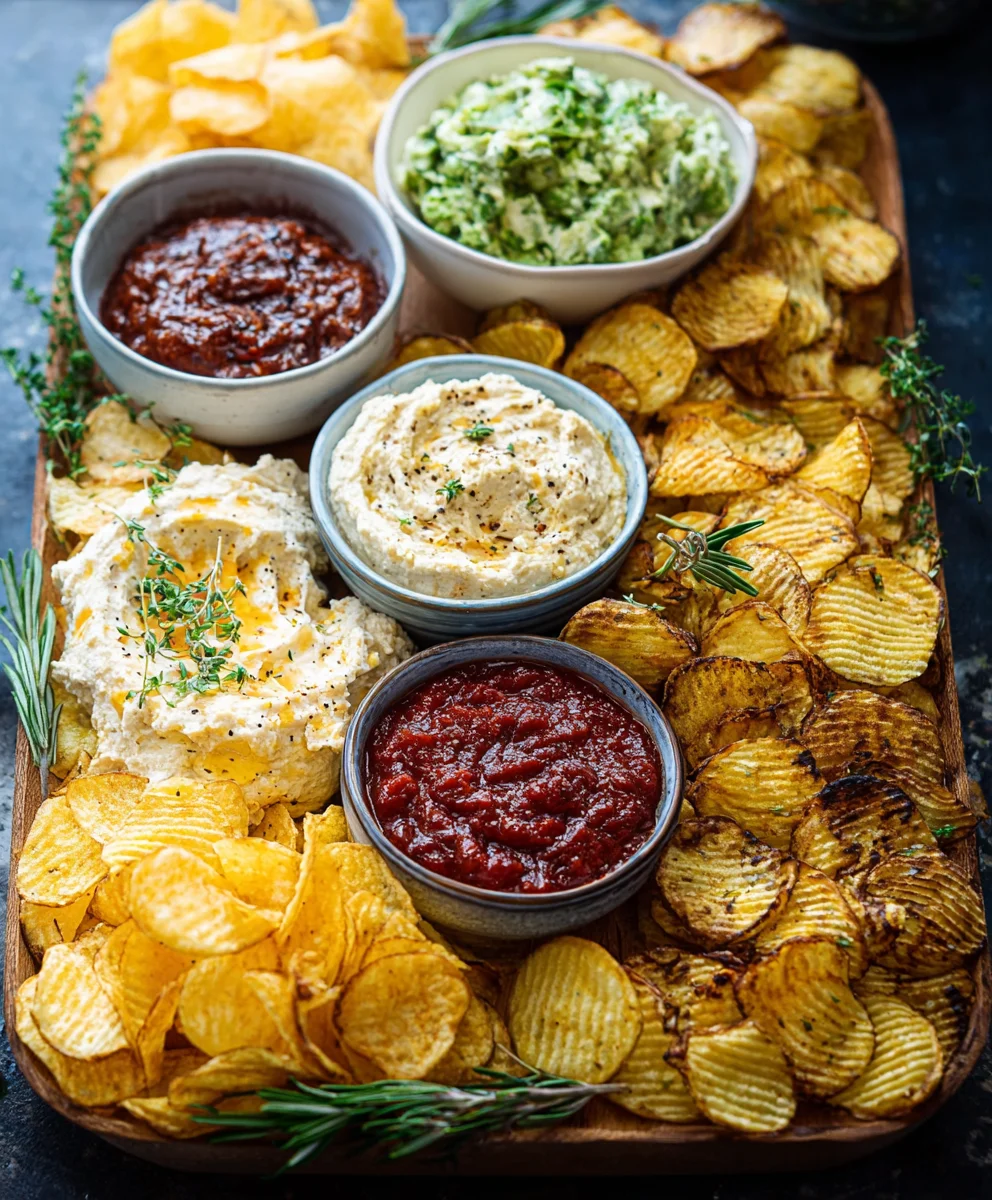 Easy Chips and Dip Platter Recipe - Party Favorite