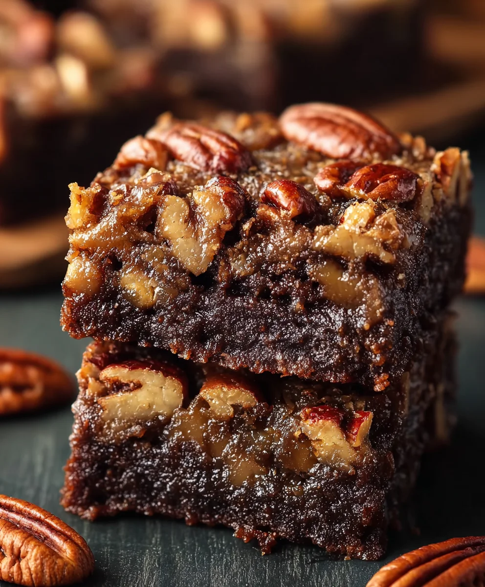 Decadent Pecan Pie Brownies-Rich Chocolate Fusion