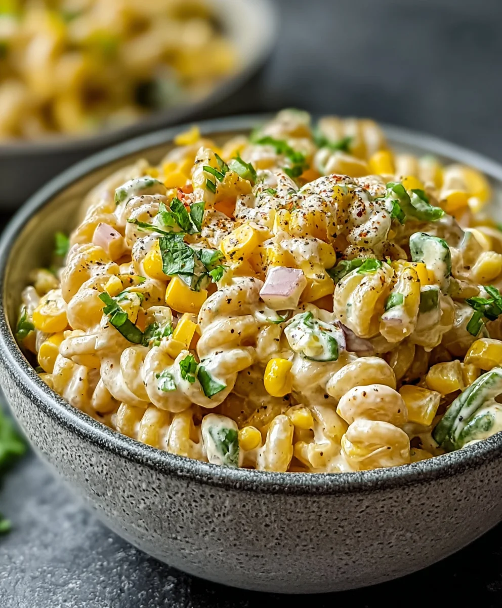 Mexican Street Corn Pasta Salad Recipe - Must Try